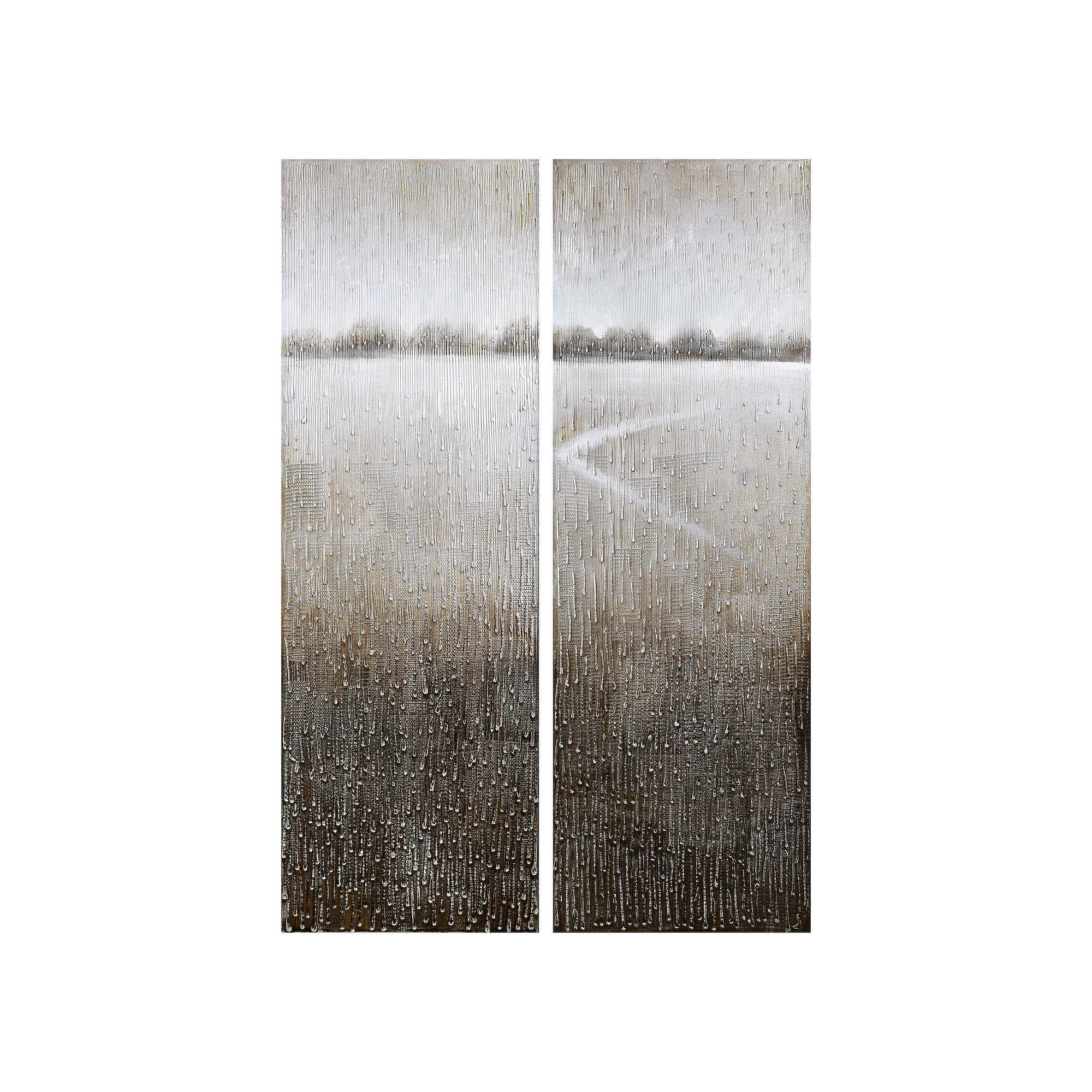 Listlessness Textured Metallic Wall Art, Gray