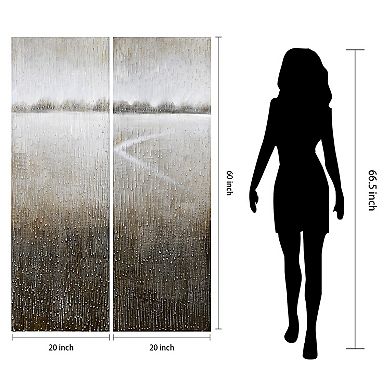 Listlessness Textured Metallic Wall Art