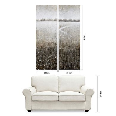 Listlessness Textured Metallic Wall Art