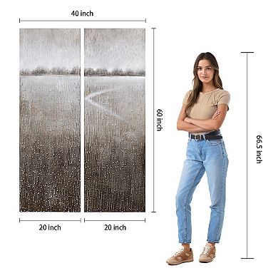 Listlessness Textured Metallic Wall Art