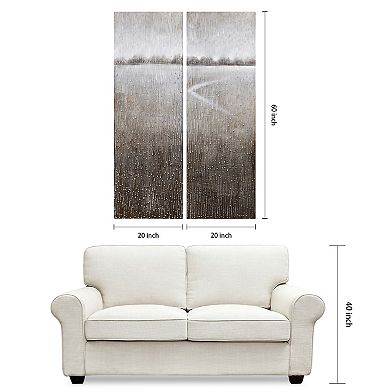 Listlessness Textured Metallic Wall Art
