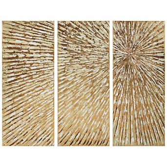 Sunshine Textured Metallic Wall Art