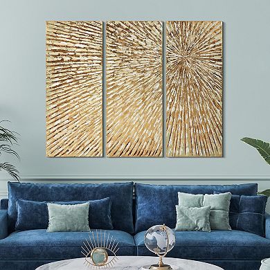 Sunshine Textured Metallic Wall Art
