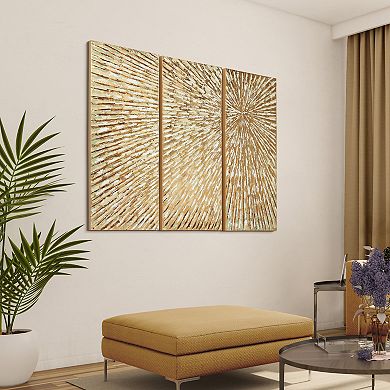 Sunshine Textured Metallic Wall Art