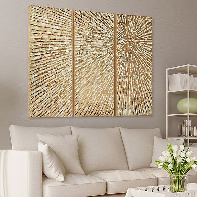 Sunshine Textured Metallic Wall Art