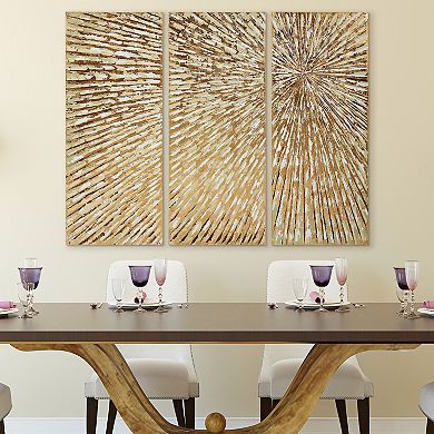 Sunshine Textured Metallic Wall Art