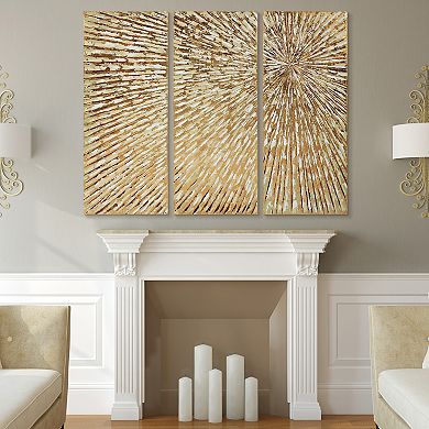 Sunshine Textured Metallic Wall Art