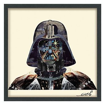 Dark Side Collage Framed Graphic Wall Art