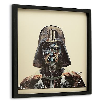 Dark Side Collage Framed Graphic Wall Art