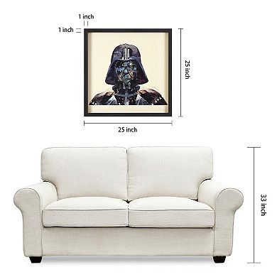 Dark Side Collage Framed Graphic Wall Art