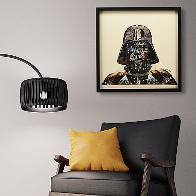Dark Side Collage Framed Graphic Wall Art