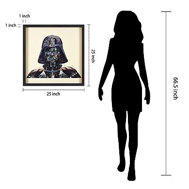 Dark Side Collage Framed Graphic Wall Art