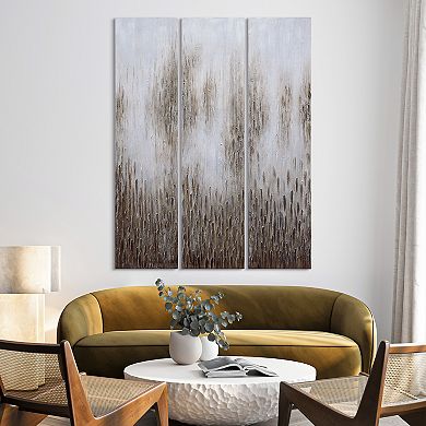 Dreamy Field Textured Metallic Wall Art 3-piece Set
