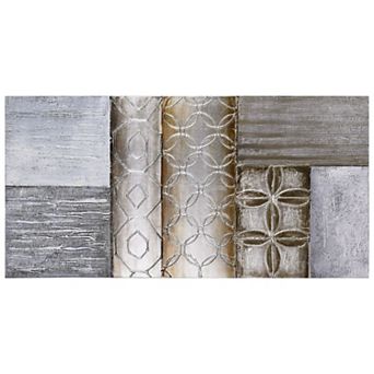 Stacked 1 Textured Metallic Wall Art