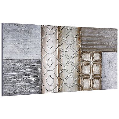 Stacked 1 Textured Metallic Wall Art