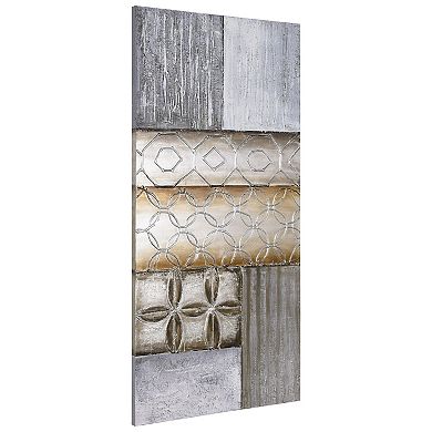 Stacked 1 Textured Metallic Wall Art