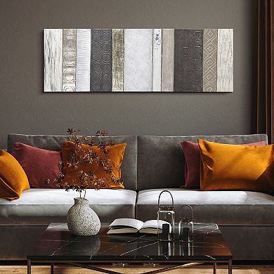 Topographic Textured Metallic Wall Art