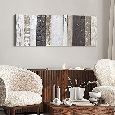 Topographic Textured Metallic Wall Art