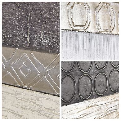 Topographic Textured Metallic Wall Art