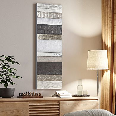 Topographic Textured Metallic Wall Art