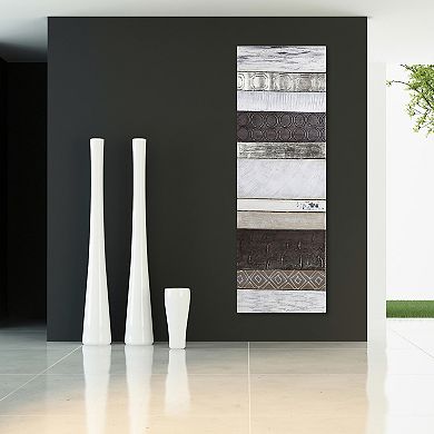 Topographic Textured Metallic Wall Art