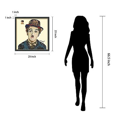 Charlie Collage Framed Graphic Wall Art