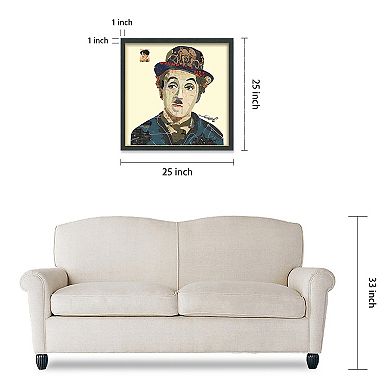Charlie Collage Framed Graphic Wall Art