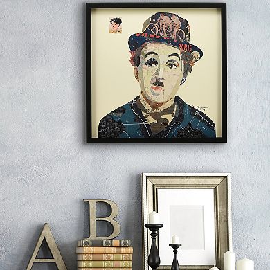 Charlie Collage Framed Graphic Wall Art