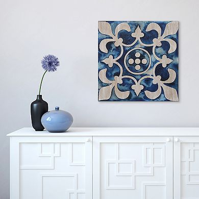 Empire Art Direct Cobalt Tile III Wall Art
