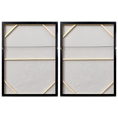 Circular Logic Textured Metallic Wall Art 2-piece Set