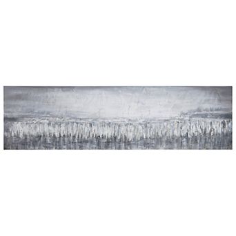 Silver Finish Dust Textured Metallic Wall Art