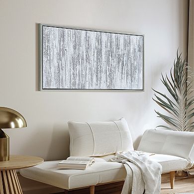 Silver Finish Textured Metallic Wall Art