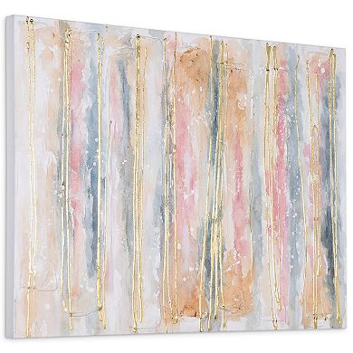 Golden Roads Textured Metallic Wall Art