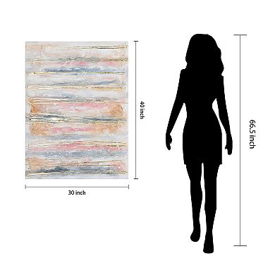 Golden Roads Textured Metallic Wall Art