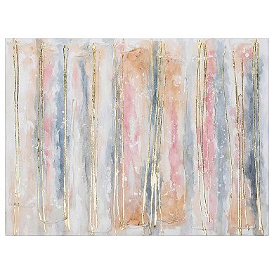 Golden Roads Textured Metallic Wall Art