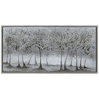 Solitary Field Textured Metallic Wall Art