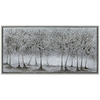 Solitary Field Textured Metallic Wall Art