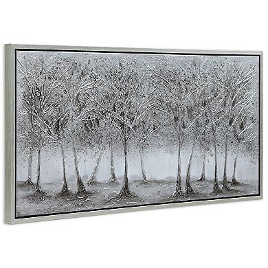 Solitary Field Textured Metallic Wall Art