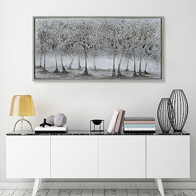 Solitary Field Textured Metallic Wall Art