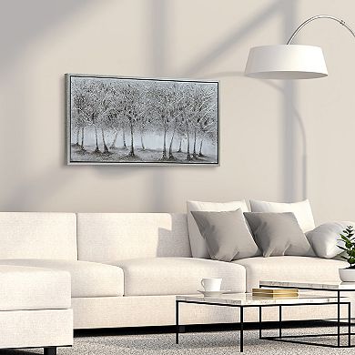 Solitary Field Textured Metallic Wall Art