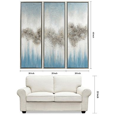 Sequence Textured Metallic Wall Art