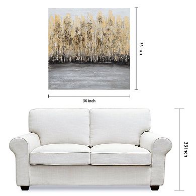 Nature Textured Metallic Wall Art