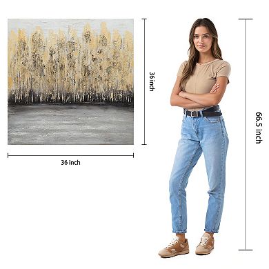 Nature Textured Metallic Wall Art