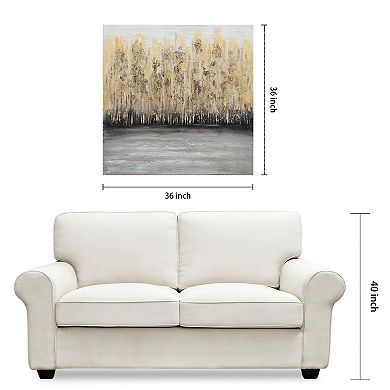 Nature Textured Metallic Wall Art