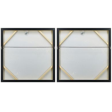 Fog Textured Metallic Wall Art 2-piece Set