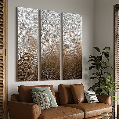 Waves Textured Metallic Wall Art