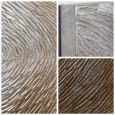 Waves Textured Metallic Wall Art