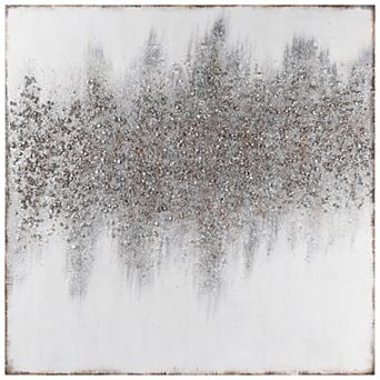 Sliver Dust Textured Metallic Wall Art