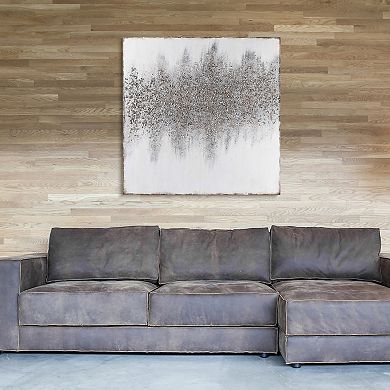 SliverDust Textured Metallic Wall Art