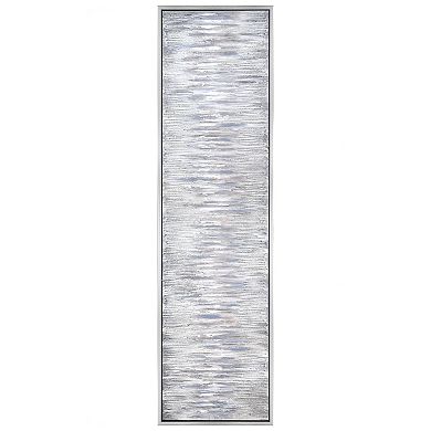 Gray Field Textured Metallic Wall Art